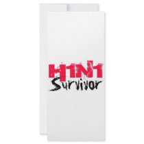 H1N1 Survivor Gear rack cards