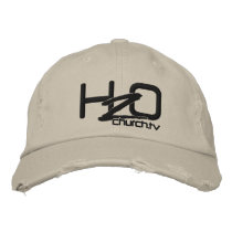 H2OChurch.tv - Distressed Denim Embroidered Hat embroidered hats