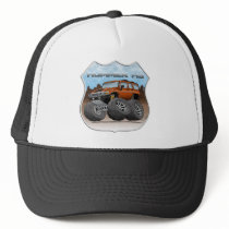 H3_ORANGE TRUCKER HAT