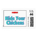 H5N1 Hide Your Chickens postage by birdflushop H5N1 Hide Your Chickens postage