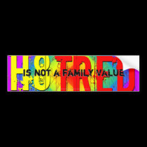 H8TRED bumper stickers