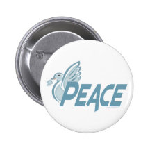 H - Dove of Peace Pinback Buttons
