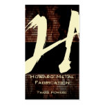 H Flame Monogram Business Card