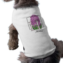H for Hyacinths Flower Monogram Pet Clothes