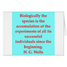 H. G. wells quote Card