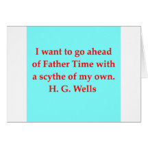 H. G. wells quote Card
