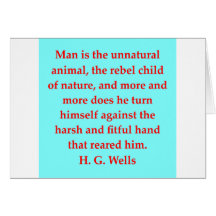 H. G. wells quote Cards