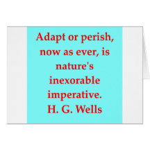 H. G. wells quote Cards