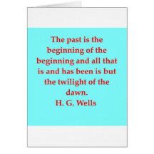 H. G. wells quote Greeting Card