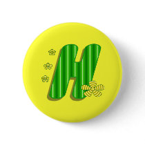 h green monogram buttons by DonnaGrayson h green monogram buttons