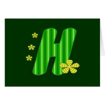 h green monogram cards by DonnaGrayson h green monogram cards