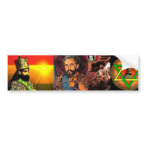 H.I.M HAILE SELASSIE Bumper Sticker bumper stickers by royalcru H.I.M HAILE SELASSIE Bumper Sticker bumper stickers