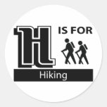H Is For Hiking Stickers