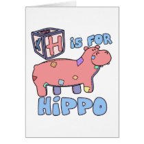 H is for Hippo Card by PatchworkPals H is for Hippo Card