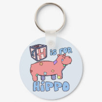 H is for Hippo Keychain by PatchworkPals H is for Hippo Keychain