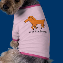 H is for Horse pet clothing