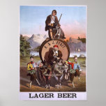 H & J Pfaff Lager beer Posters