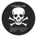 H&K 5.56mm x 45 Skull Sticker
