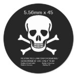 H&amp;K 5.56mm x 45 Skull Sticker