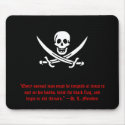 H. L. Mencken Pirate Mousepad by Chris_the_Abyss H. L. Mencken Pirate Mousepad