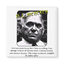 H.L. Menken Magnet by webcarve H.L. Menken Magnet