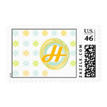 H Monogrammed Postage Stamps by GSquared H Monogrammed Postage Stamps