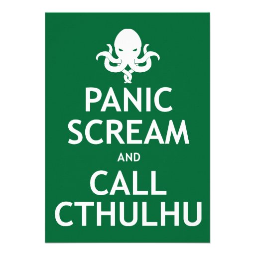 H.P. Lovecraft Party Invitations - Call Cthulhu
