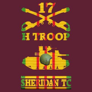 H Troop, 17th Cavalry M551 SheridanTC Shirt shirt