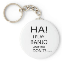 Ha Banjo Keychain