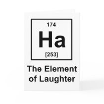 Ha, The Element of Laughter Card