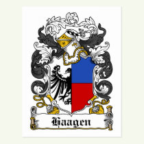 Haagen Family Crest Postcard