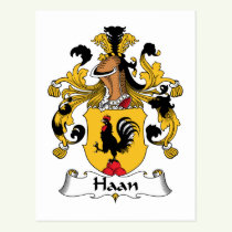Haan Family Crest Postcard