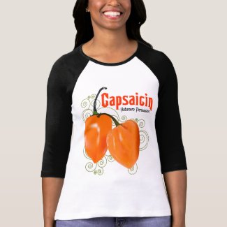 Habanero Chiii Pepper $23.95 Womens Raglan shirt