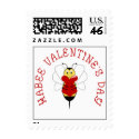 Habee Valentines Day Postage Stamp