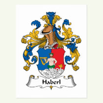 Haberl Family Crest Postcard