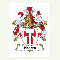 Habern Family Crest Postcard
