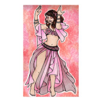 Habibi pink belly dancer poster posters