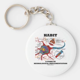 Habit A Form Of Neurological Implementation Neuron Key Chains