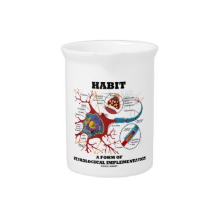 Habit A Form Of Neurological Implementation Neuron Beverage Pitchers