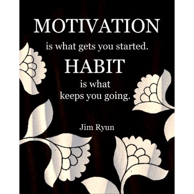 Habit-Motivational Art Print print