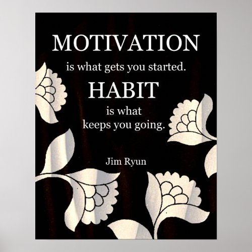 Habit-Motivational Art Print