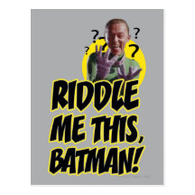 Hábleme enigmáticamente este Batman Postales