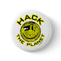 Hack the Planet Pin