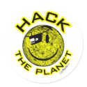 Hack the Planet stickers