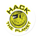Hack the Planet stickers