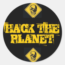 Hack The Planet Stickers