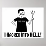 Hacked Into Hell Nerd Print