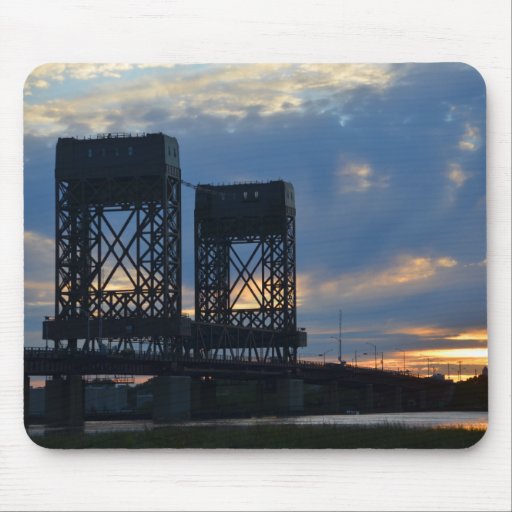 Hackensack Bridge Swirl Sky Mousepad