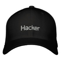 Hacker Embroidered Baseball Caps