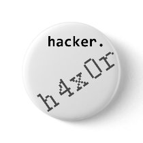 Hacker h4x0r buttons by incurablehippie Hacker h4x0r buttons
